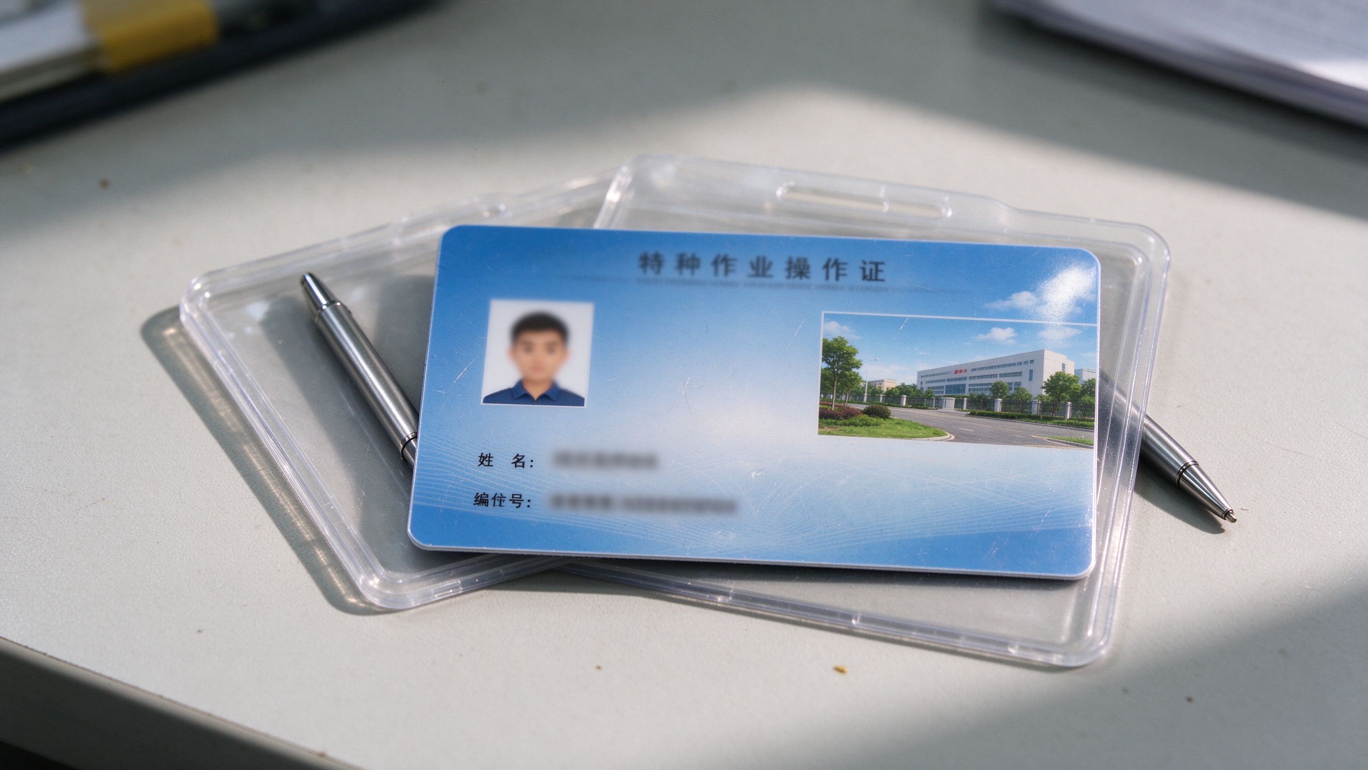 特种作业操作证IC卡特写
